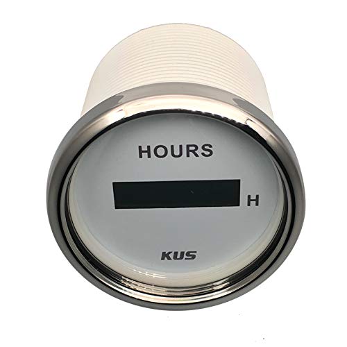  [AUSTRALIA] - KUS Engine Hour Meter Gauge with Backlight 52mm(2") 12V/24V