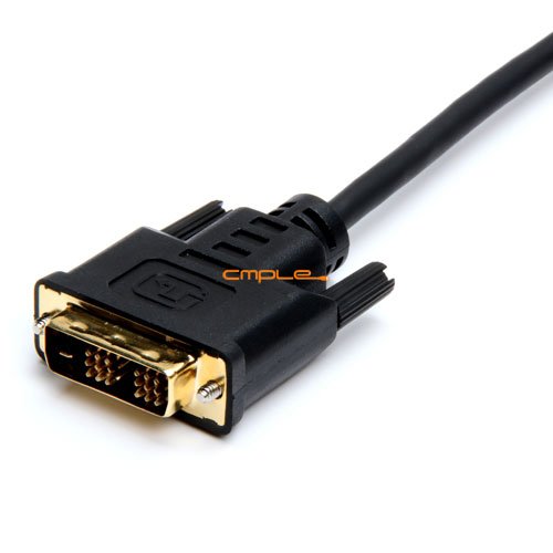  [AUSTRALIA] - CMPLE - HDMI to DVI Adapter Cable Bi Directional High Speed Monitor Cable for PC Laptop HDTV Projector - 3 feet 3FT Black