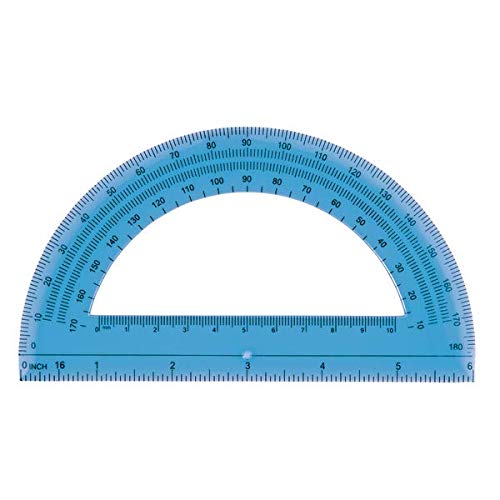 Office Depot Semicircular 6in. Protractor, Clear, 973D OD8 - LeoForward Australia