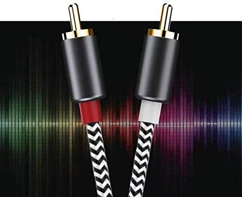  [AUSTRALIA] - USB to 2-Male RCA Audio Aux Cable for PC Stereo Y Splitter Cord Jack Adapter Compatible with USB A Laptop, Linux,Windows, Desktops and More Device for Amplifiers, Home Theater, Speaker (6.6Feet) 6.6Feet