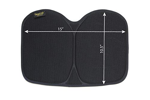  [AUSTRALIA] - Skwoosh Pilot Travel Gel Cushion with Airflo Breathable Mesh for Airplane, auto, Bus, Train | Made in USA