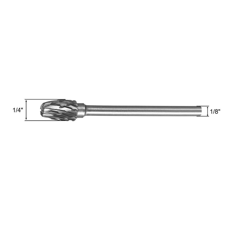 uxcell Tungsten Carbide Rotary Files 1/8" Shank, Double Cut Oval Shape Rotary Burrs Tool 6mm Dia, for Die Grinder Drill Bit Wood Soft Metal Carving Polishing Model Engineering, 3pcs - LeoForward Australia