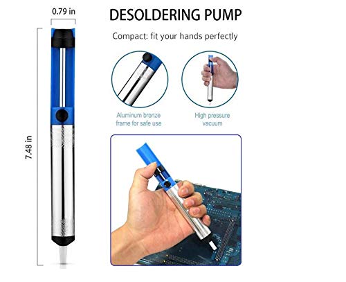  [AUSTRALIA] - Kissmi 5pcs Solder Sucker,Desoldering Vacuum Pump Solder Removal Tool