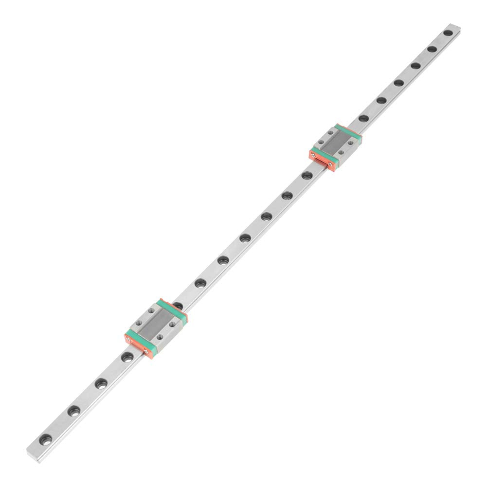  [AUSTRALIA] - Linear Rail, 400mm LML9B 9mm Width Guide Rail Miniature Linear Motion Rail Linear Slide Rail Linear Rail Carriage+2pcs Slide Blocks