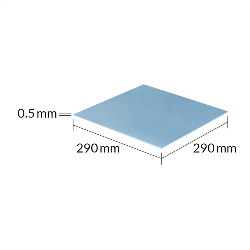  [AUSTRALIA] - ARCTIC TP-2 (APT2560): Performance Thermal Pad, 290 x 290 x 0.5 mm (1 Piece) - Thermal pad, Excellent Heat Conduction, Low Hardness, Ideal Gap Filler, Easy Installation, Safe handling - Blue