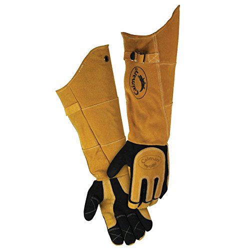  [AUSTRALIA] - Caiman 1878 21" Deerskin Specialty Welders Gloves Size Large (1 Pair) 1 Large (Pack of 1)