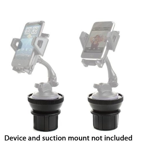 [AUSTRALIA] - USA GEAR Adjustable Cup Holder Suction Mounting Surface - Compatible with Suction Mount Wireless Car Chargers - Adjustable Design Holds Suction Mounts for Qi Chargers and More Suction Mount Devices