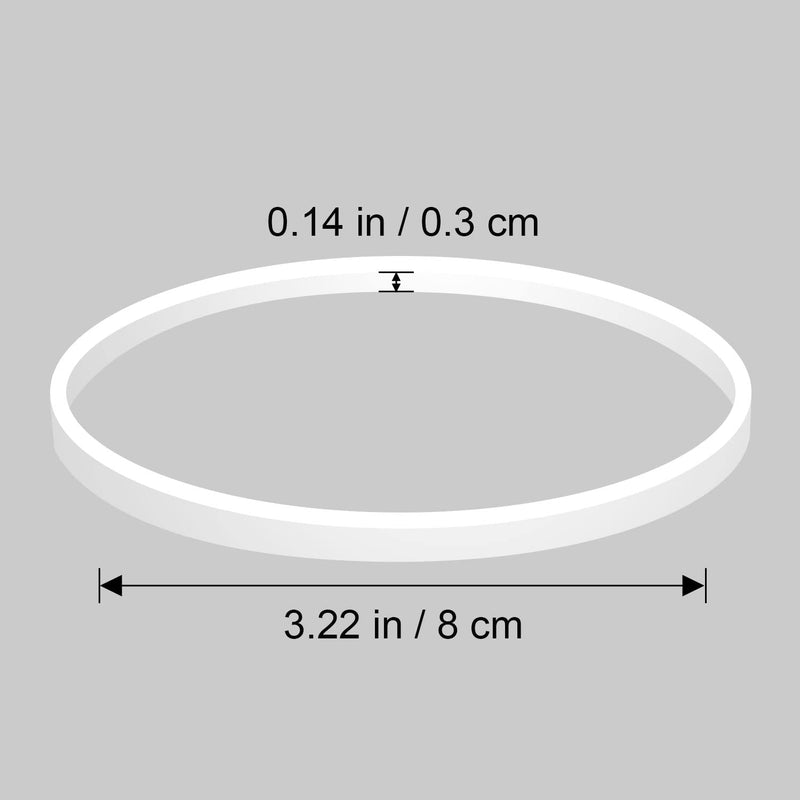 [AUSTRALIA] - 5 Packs Gaskets 3.22 Inch for Ninja Rubber Gasket Replacement Parts Seal O-Ring White for Ninja Single Serve Blender Blade 6 Fin Compatible with Nutri Ninja Professional 1500 watt BL770 BL780 3.22 Inch Gaskets (5 pcs)