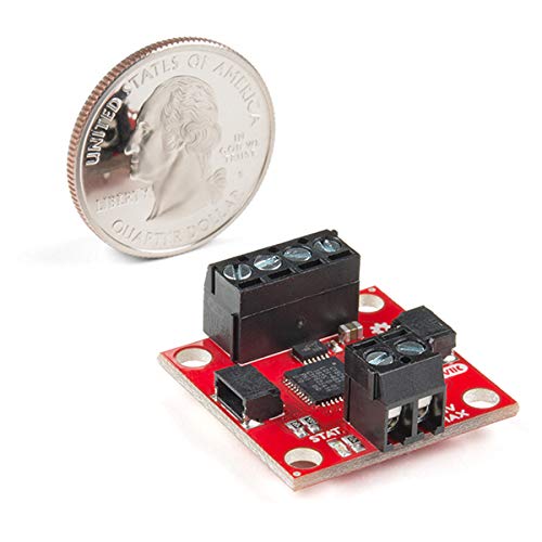  [AUSTRALIA] - SparkFun Qwiic Motor Driver I2C Plug and Play Breakout No Soldering required to control small DC Motors 1.2A Steady state drive per channel 1.5A Peak 2 channels 127 levels of drive strength 3.3V Logic