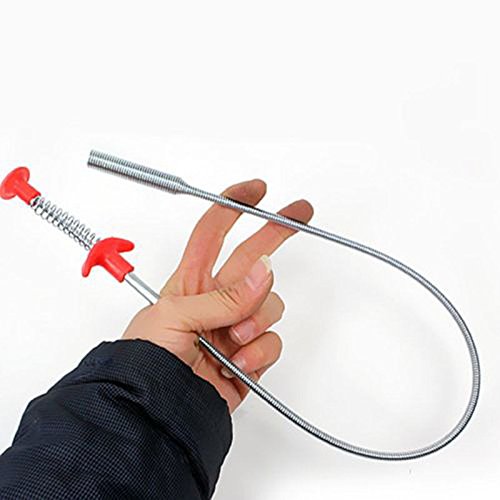  [AUSTRALIA] - RAM-PRO 22” Flexible Grabber Pickup Tool, Retractable Claw Retriever Stick, Snake & Cable Aid, Use to Grab Trash & a Drain Auger to Unclog Hair from Drains, Sink, Toilet & Clean Dryer Vents 22 Inch