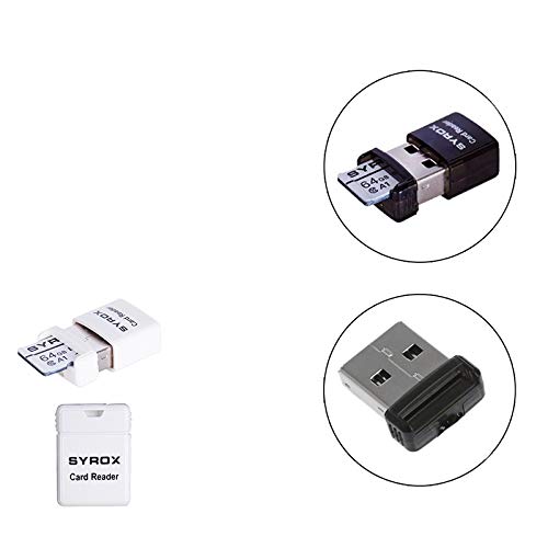  [AUSTRALIA] - syrox Micro sd Mini Card Reader Data Transfer Fast and Convenient, Easy to Carry, Plug and Play (Black) black