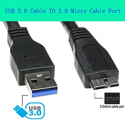  [AUSTRALIA] - (2 Pack) Micro-B USB 3.0 Data Sync Charger 21-pin Cable for Samsung Galaxy S5, Galaxy Note 3 N9000, Galaxy Tab Note Tab Pro 12.2