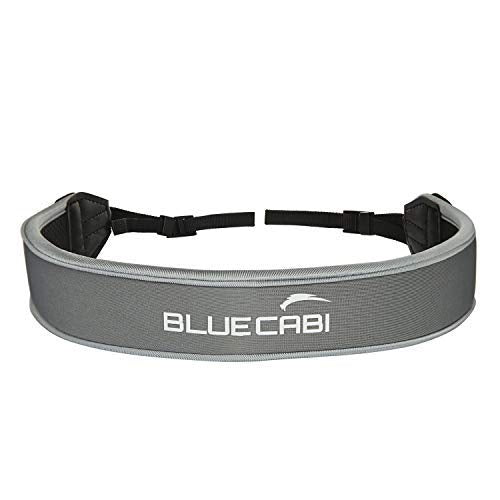  [AUSTRALIA] - BlueCabi Neoprene Neck Strap for Cameras and Binoculars - Anti-Slip Neck Strap Grey
