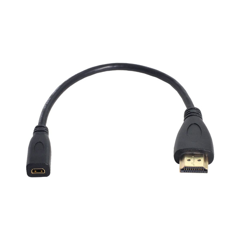  [AUSTRALIA] - Cablecc 20cm Micro HDMI Socket Female to HDMI Male Adapter Cable for Tablet & Cell Phone