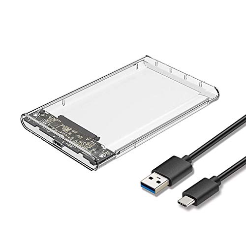  [AUSTRALIA] - Reletech 2.5” Type-C External Hard Drive Enclosure USB C 3.1 Gen2 6Gbps to SATA III 7/9.5mm External HDD/SSD Case Tool Free  Support UASP Up to 4TB Function Compatible with