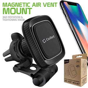  [AUSTRALIA] - Cellet Super Strong Magnetic Air Vent Mount, Holder, Compatible for Samsung Note 10 10+ 10+ 5G 9 8 5 Galaxy S10 5G S10 S10e S10+ J2 Pure Dash A6 A50 A20 A10e S9 S9 Plus S8 S8+ S8 Active J7