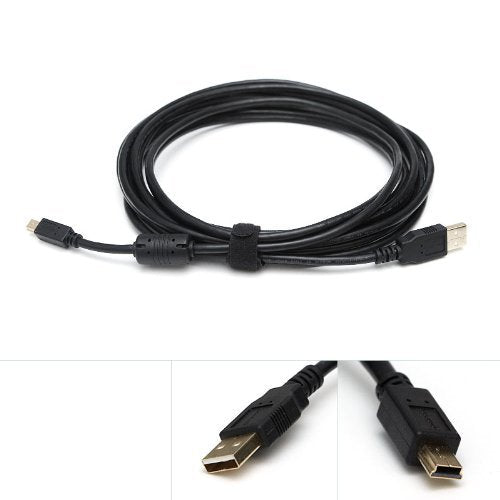  [AUSTRALIA] - USB 2.0 Mini-B 5-Pin Tether Cable 15ft 15' Tether Tethered Photography Tools Cable Compatible with Nikon Canon