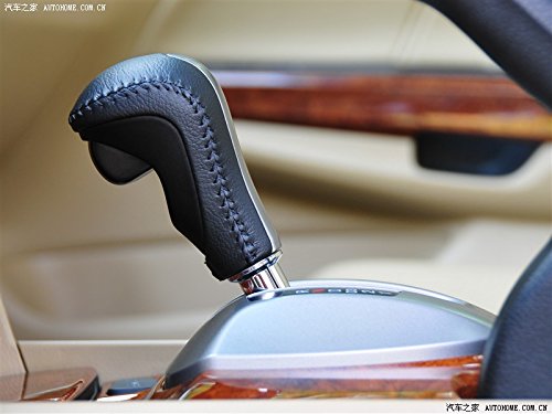  [AUSTRALIA] - JI Hand Sewing Black Genuine Leather Gear Shift Knob Cover for 2008 2009 2010 2011 2012 Honda Accord 8/2010 2011 2012 2013 2014 2015 Honda Accord CrossTour Automatic