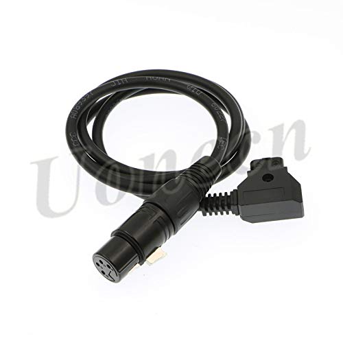  [AUSTRALIA] - Uonecn Practilite 602 DSLR Camcorder Power Cable XLR 4 pin Female to D-tap Male for Sony F55 SXS Camera