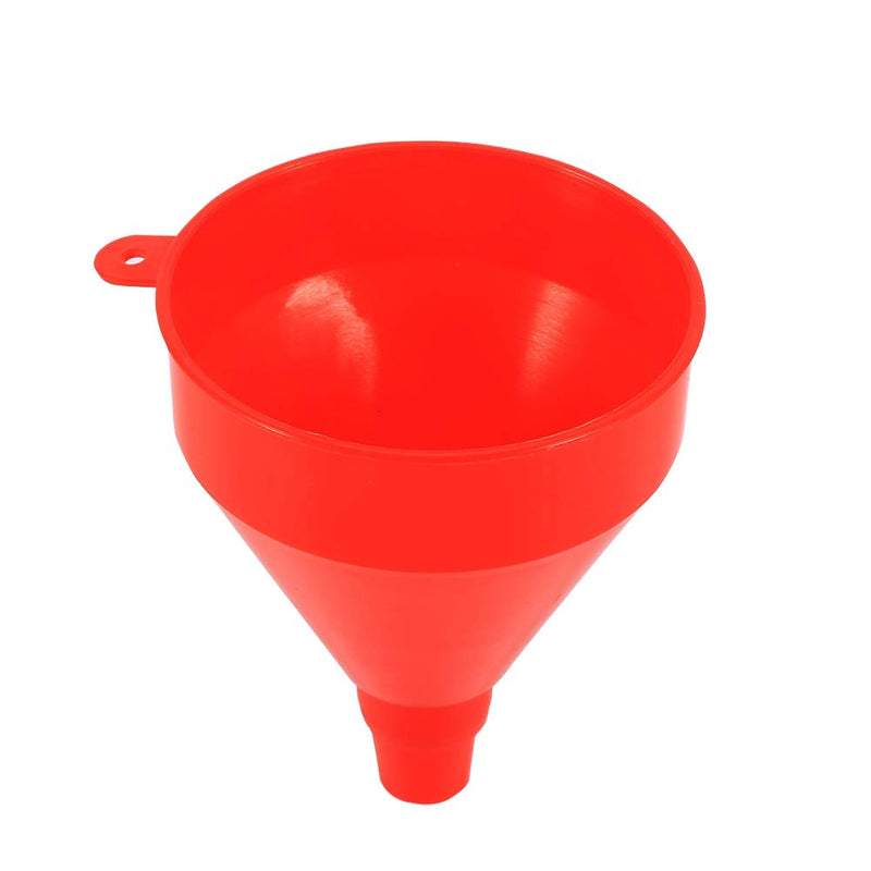  [AUSTRALIA] - Long Funnel for Oil - Universal Filling Funnel 8 cm Wide Mouth Plastic Motorcycle Funnel for Liquids, Engine Oil Filler Funnel with Soft Long Flexible Pipe for Motorcycle Vehicle Engine Oil Liquid Red