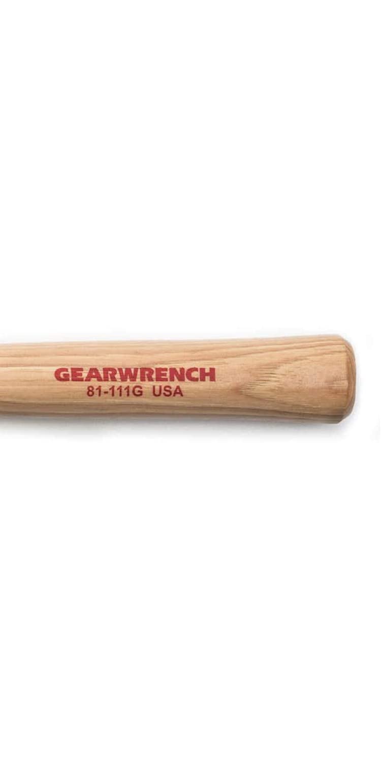  [AUSTRALIA] - GEARWRENCH Brass Hammer with Hickory Handle, 1 lb. - 81-111G