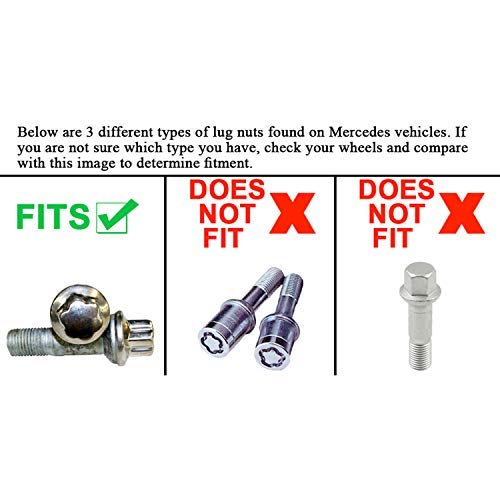  [AUSTRALIA] - ATLIN Protective Lug Nut Socket for Mercedes Vehicles with 17mm Convex, Flower Head Lug Nuts