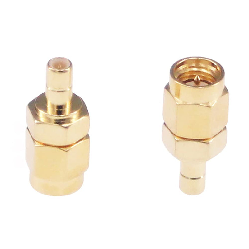  [AUSTRALIA] - RFaha 5pcs SMA Male to SMB Male RF Coax Adapter SMA to SMB Coaxial Connector Adapter(F24-5)