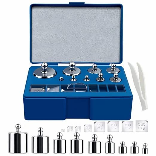  [AUSTRALIA] - Precision Calibration Weight 1g 2g 5g 10g 20g 50g 100g Scale Scale Scale Scale Weight Set Jewelry Scale Weight Set Tweezers 0.1g 0.2g 0.5g 0.1g 0.2g Steel Calibration Weight Kit