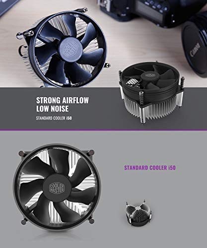  [AUSTRALIA] - U/D Cooler Master i50 CPU cooler-92mm Low-Noise Cooling Fan and Cooler-Suitable for All-in-one Computers and Small Chassis-for Intel Socket LGA 1150/1151/1155/1156,Black,95x95x60