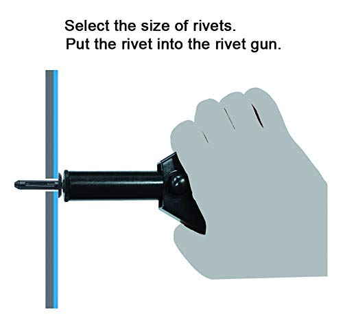 ORXPLUS Tools Plastic Rivet Hand Gun Kit w/ 40 Sample Poly Rivets - LeoForward Australia