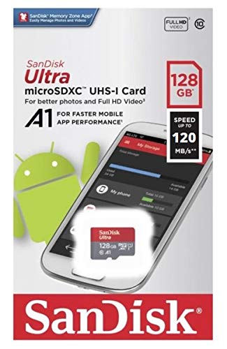  [AUSTRALIA] - SanDisk Ultra 128GB MicroSDXC UHS-I Memory Card for Tablet Works with Lenovo Tab M10, M8, Tab M8 HD, M10 Plus (SDSQUA4-128G-GN6MN) Class 10 Bundle with 1 Everything But Stromboli TF & SD Card Reader