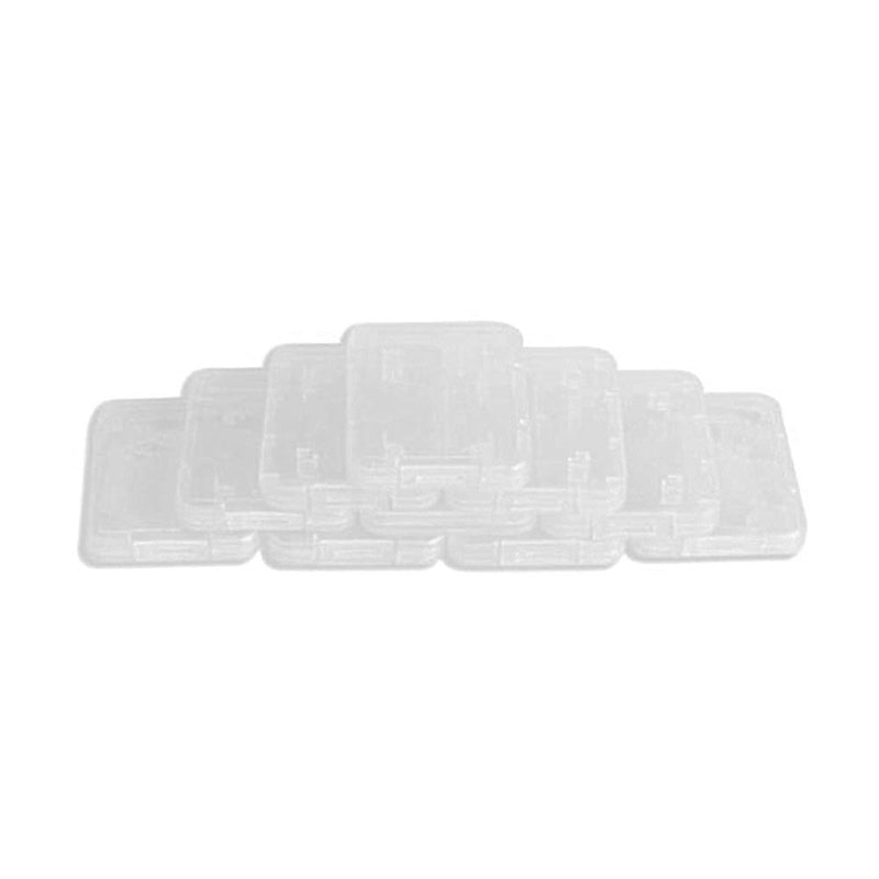 10 Pcs Plastic Memory Card Storage Case Compatible with SD MMC/SDHC PRO Duo White - LeoForward Australia