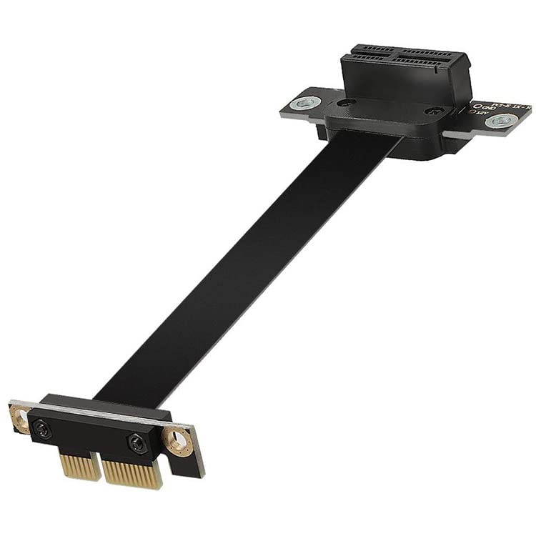  [AUSTRALIA] - Sintech High Speed PCI-e Express 1X Angled Extension Riser Cable 10CM Grey