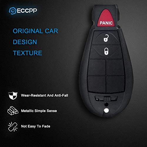  [AUSTRALIA] - ECCPP Replacement Uncut 433MHz Keyless Entry Remote Key Fob fit for Chrysler 300 Town & Country/Dodge Durango Challenger Charger Journey Grand Caravan/Volkswagen Routan M3N5WY783X IYZ-C (Pack of 1)