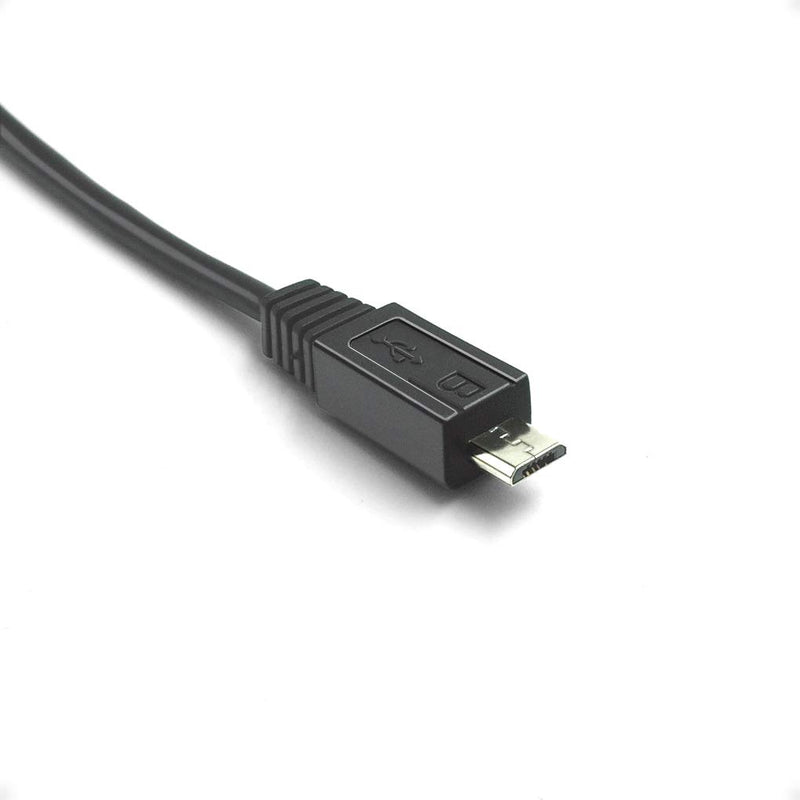  [AUSTRALIA] - NECABLES 10 Inch Short Micro USB Charger Cable Male A To Micro B Black for Android Charging or Sync (10 Inches/0.8 Feet)