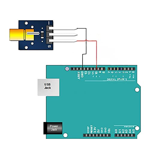  [AUSTRALIA] - Acxico 5Pcs 5V Sensor Module Board for Arduino AVR PIC KY-008 Laser Transmitter
