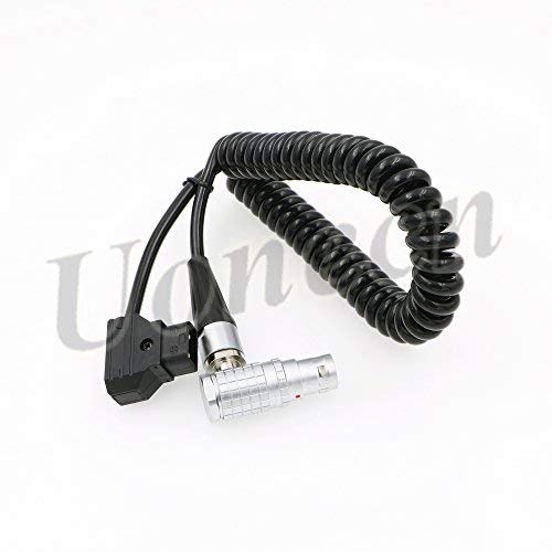  [AUSTRALIA] - Uonecn ARRI Alexa Mini Camera Power Cable Dtap to Right Angle 8 pin Female Spring Cable