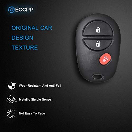  [AUSTRALIA] - ECCPP Keyless Entry Remote Key Fob 2X Replacement fit for Toyota Highlander Sequoia Sienna Tacoma Tundra GQ43VT20T