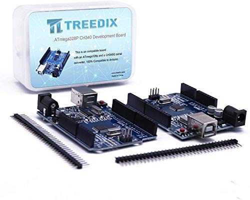  [AUSTRALIA] - Treedix 2pcs ATmega328P CH340 Development Board Compatible with Arduino UNO R3 Board Kit for Starter