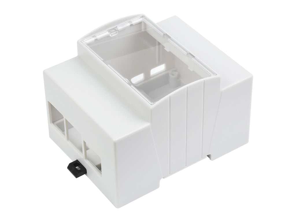  [AUSTRALIA] - Waveshare DIN Rail ABS Case for Raspberry Pi 4 Large Inner Space Injection Moduling