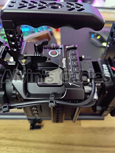  [AUSTRALIA] - Alvin's Cables Z CAM E2 Flagship Rotatable Right Angle 2 Pin to Straight Lock DC Power Cable for Atomos Ninja V OSEE G7 Monitor Adjustable 90 Degrees 2 Pin Cord for Z CAM E2-S6 E2-F6 E2-F8