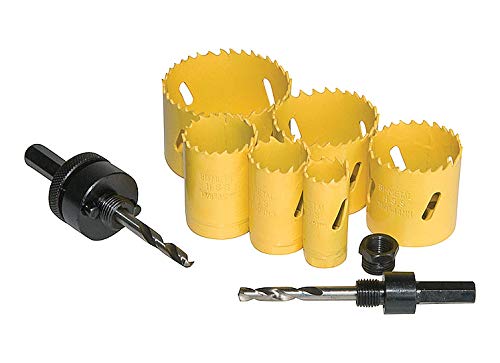 Max-Craft Bi-Metal Hole Saw 1"(25mm) M42 Cobalt 8% With Arbor and Pilot Center Drill Bit Heavy Duty Bi Metal Hole Cutter Cutting Holes in Steel,Metal, Wood, Plastic, Aluminum. 1"(25MM) - LeoForward Australia