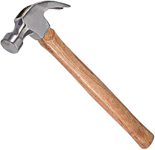  [AUSTRALIA] - Utoolmart 8.8 Ounce Wooden Handle Curved Claw Hammer 1pcs 30cm