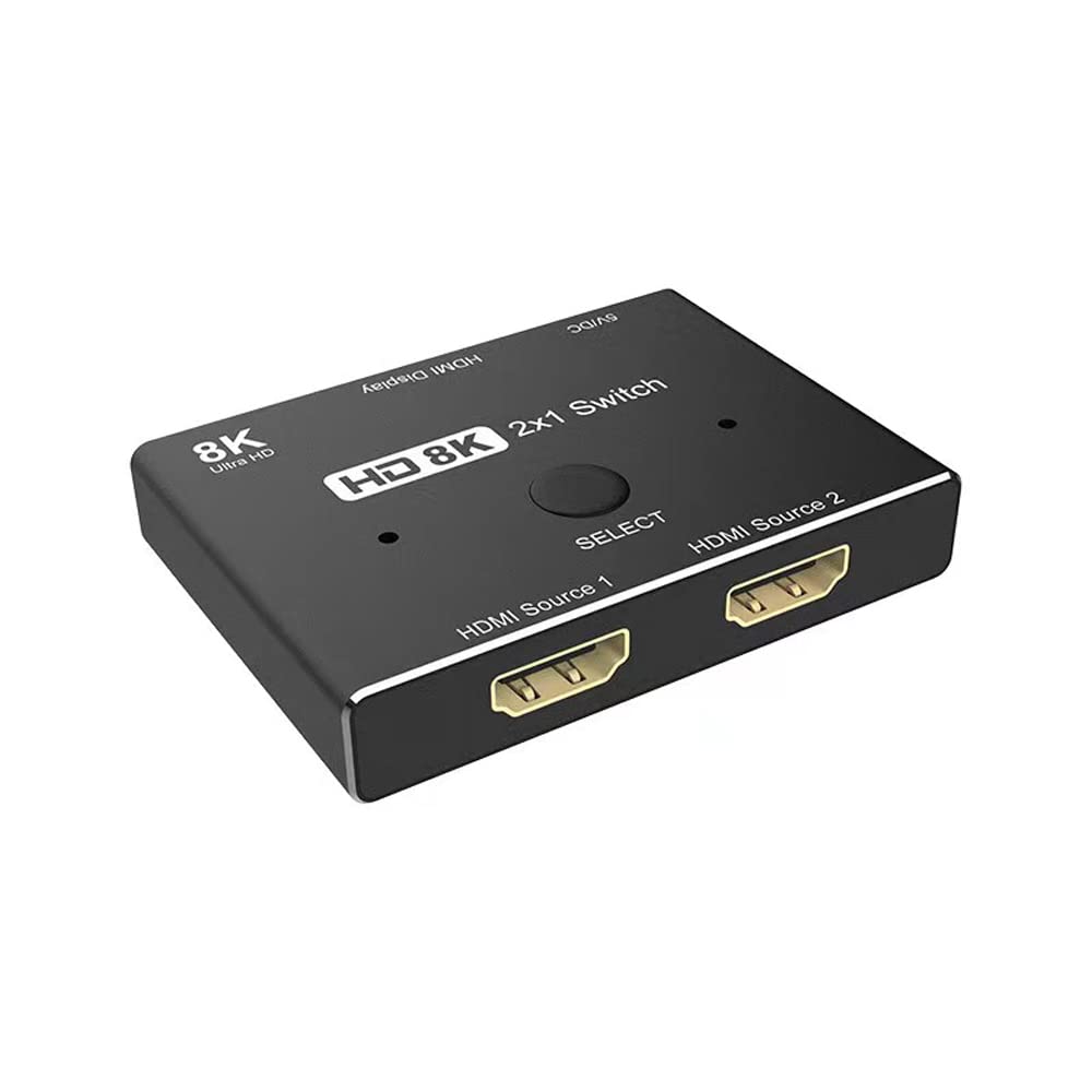 [AUSTRALIA] - 8K HDMI 2.1 Switch, HDMI Switch 2 in 1 Out, 8K@60Hz 4K@120Hz High Speed 48Gbps Directional Splitter Converter for PS5 PS4 Xbox Projectors Monitors