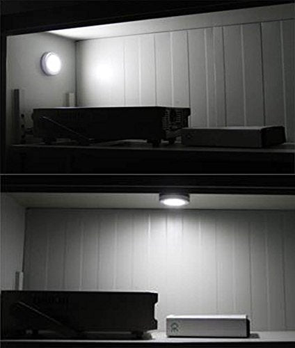 Motion Sensor Light, Searik Battery Powered LED Night Light Step Lights Stair Closet Light Under-Cabinet Lighting Stick On Anywhere Lamp for Home, Kitchen, Hallway, Cabinet, Closet, Stairs, Bathroom White - LeoForward Australia