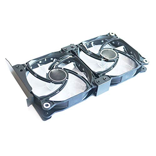  [AUSTRALIA] - Maxmoral 1-Pack Dual Fan Mount Rack PCI Slot Bracket for Video Card DIY Support 9cm/12cm Fan Computer Radiator Holder For 2x 9/12cm Fans