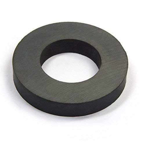 CMS Magnetics Grade 8 Ceramic Ring Magnet, OD 60 mm x ID 32mm x 10 mm. 2 Pack - LeoForward Australia