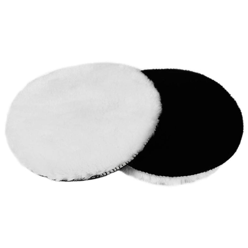  [AUSTRALIA] - TONGTU 7 Pcs 6 Inch Polishing Buffer Wool and Wheel Polishing Pad Woolen Polishing Waxing Pads Kits with M14 Drill Adapter