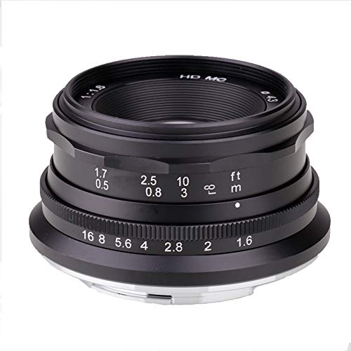  [AUSTRALIA] - 35mm F1.6 Mini APS-C Lens for Sony Panasonic Fujifilm Olympus Canon Nikon mirrorless Camera (FX Mount) FX Mount