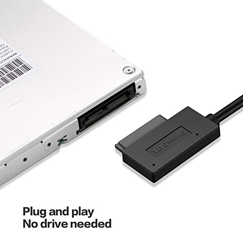  [AUSTRALIA] - Cablecc USB 3.0 to 7+6 13pin Slimline Sata Adapter Cable for Laptop Cd DVD ROM Optical Drive